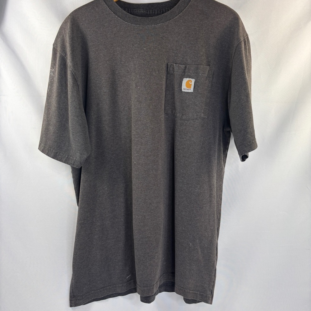 Carhartt Dark Gray Men's Pocket Original Fit Large Tall Short Sleeve Shirt